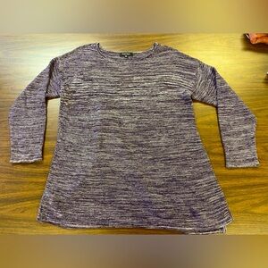 Ellen Tracy Purple Variegated Sweater Size XXL